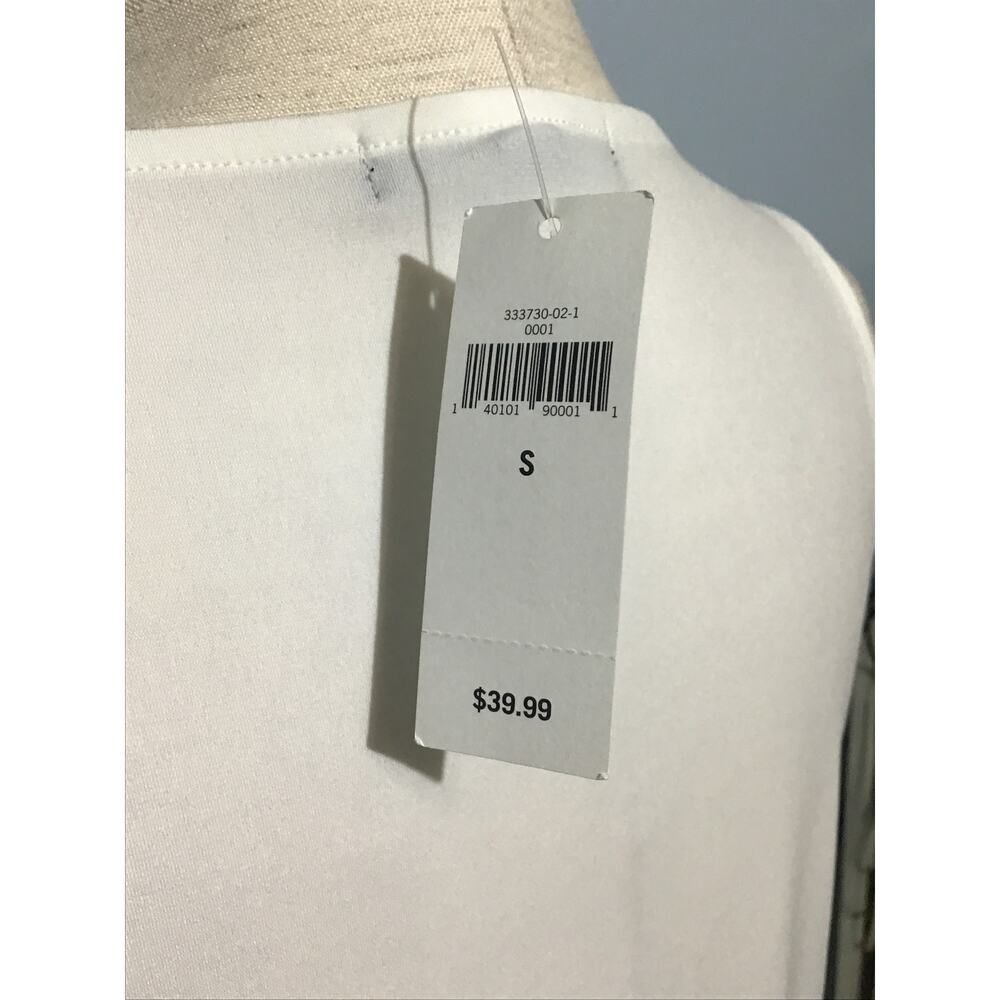 Banana Republic Cream Sheer Sleeveless Tank Top Size SM - Picture 6 of 9